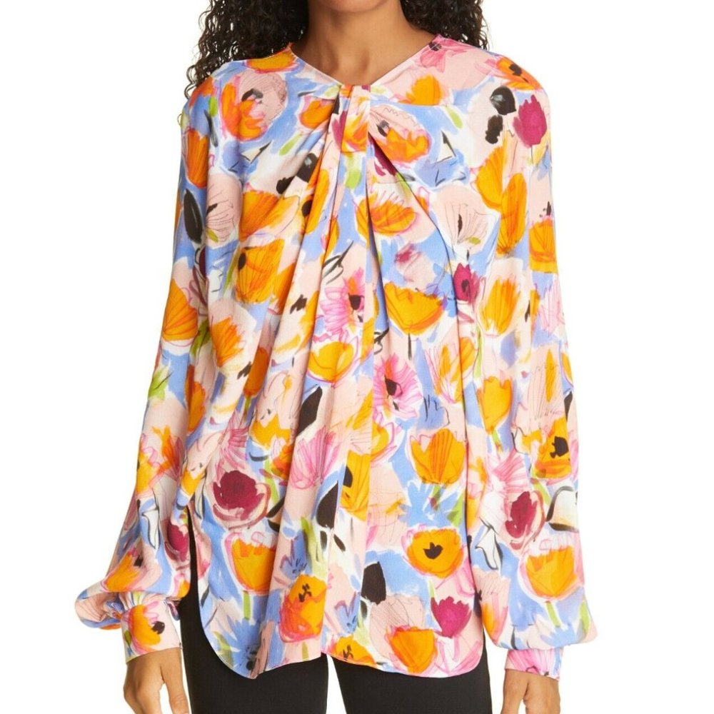 Rachel Comey Floral Long Sleeve Blouse